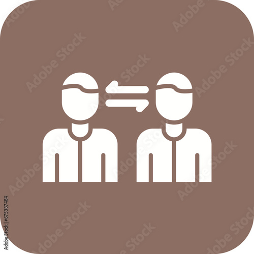 Social Distancing Line Icon