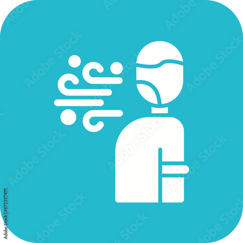 Shortness of Breath Line Icon