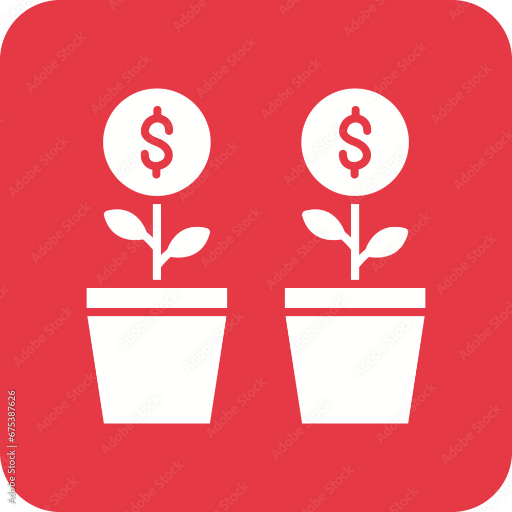 Business Growth Line Color Icon Business Growth Line Color Icon