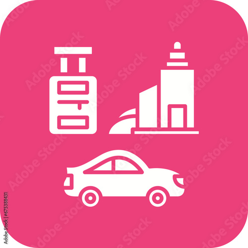 Tour Package Line Icon