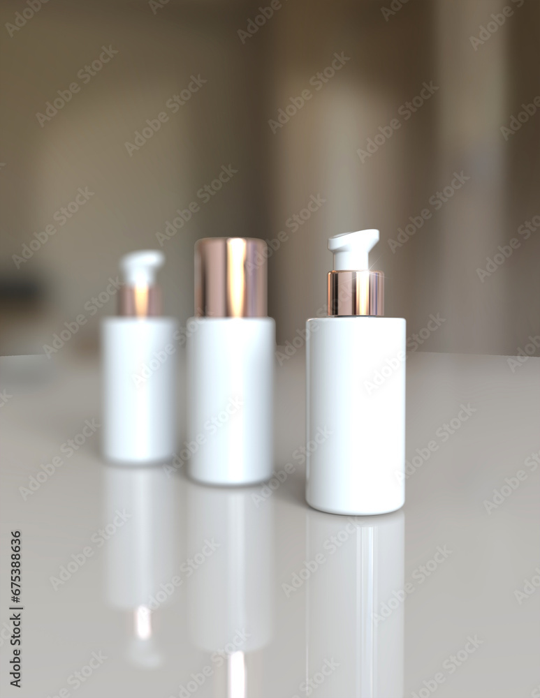 A cosmetics mock-up file through 3D rendering, simple yet tasteful and harmonious background for the product mock-up. A cosmetics mock-up file through 3D rendering, simple yet tasteful and harmonious background for the product mock-up.