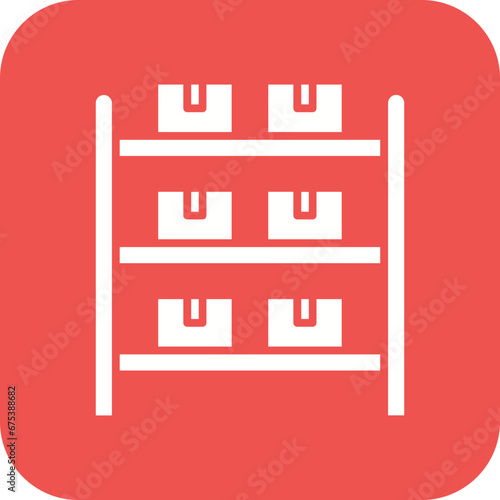 Shelf Capacity Line Icon