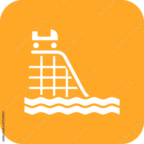 Water Coaster Line Icon