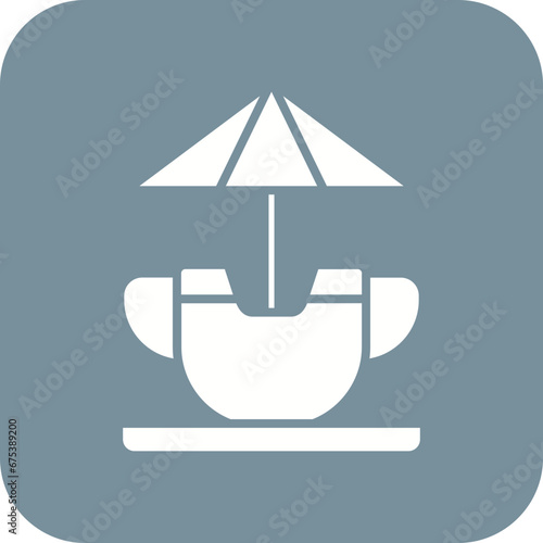 Cup Ride Line Icon