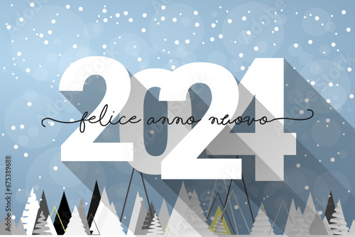 felice anno nuovo - buon anno 2024