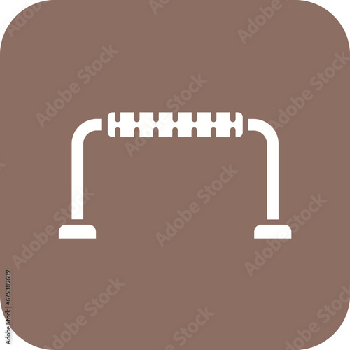 Pushup Stands Line Icon