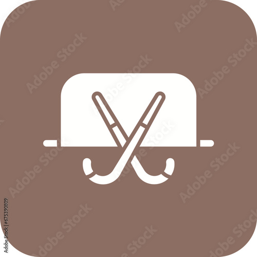 Field Hockey Line Icon