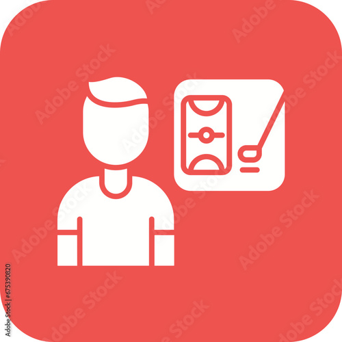 Field Hockey Umpire Line Icon