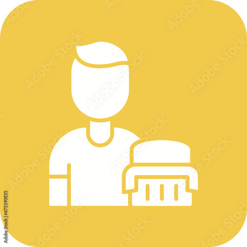 Goalie Male Line Icon