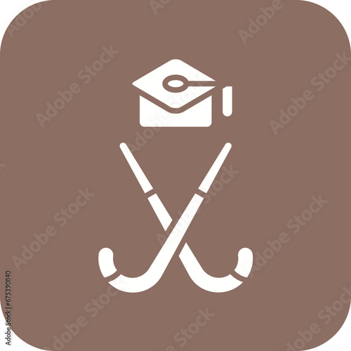 Hockey Academy Line Icon