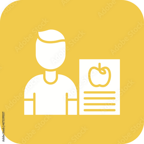 Player Nutrition Plan Line Icon