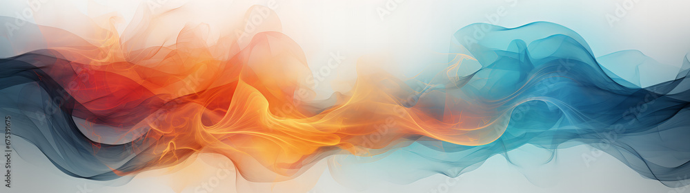A mesmerizing blend of vibrant hues and swirling textures, this abstract painting captures the essence of smoke in a wild and fluid display of colorfulness, texture, banner, background A mesmerizing blend of vibrant hues and swirling textures, this abstract painting captures the essence of smoke in a wild and fluid display of colorfulness, texture, banner, background