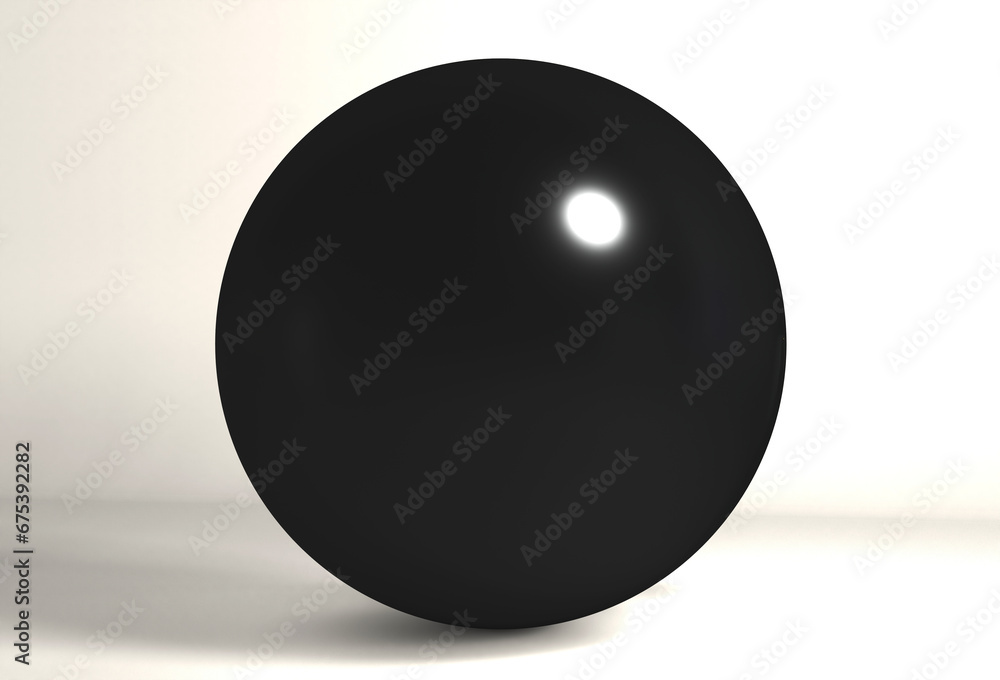 Black ball on white background. Black sphere isolated. Black ball on white background. Black sphere isolated.