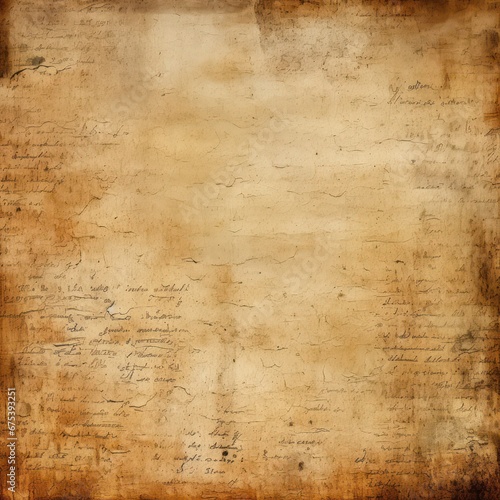 Old and weathered distressed background brown paper with a coarse  slightly torn texture  ideal for creating classic and vintage-themed banners.