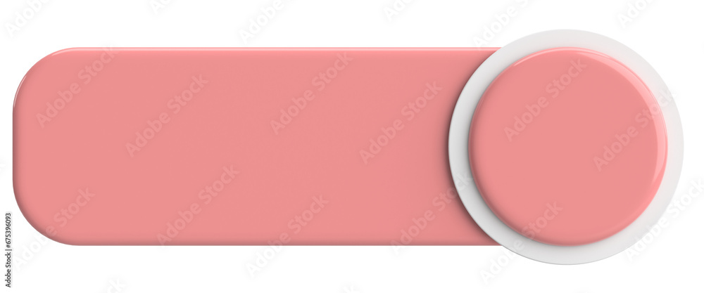 Obraz premium 3D button. Empty button. 3D illustration.