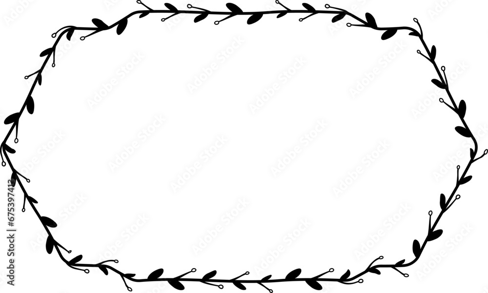 Horizontal Frame flower Wreath floral leaf borders Rectangle shape silhouette black decoration border Branch laurel wedding frames Botanical ornate Elements design badge decoration Horizontal Frame flower Wreath floral leaf borders Rectangle shape silhouette black decoration border Branch laurel wedding frames Botanical ornate Elements design badge decoration