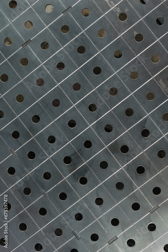 welding table background, close-up, top view