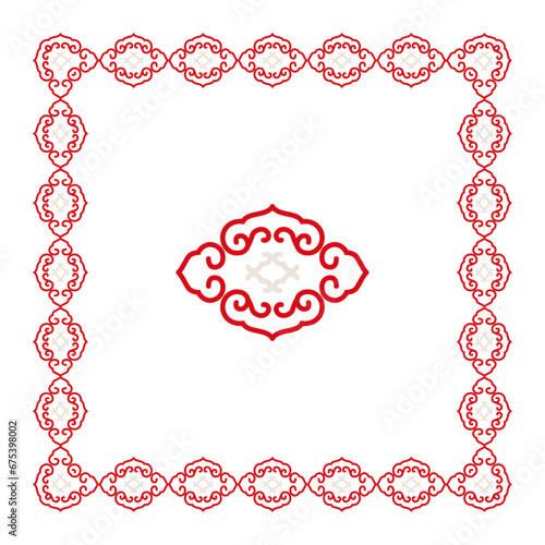Ornate border frame design decoration. Elegant retro antique pattern. Swirling scrolled filigree flourishes lace victorian baroque rococo art.