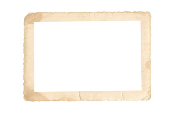 old photo frame texture png isolated picture postcard border