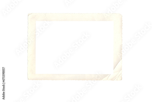 old photo frame texture png isolated picture postcard border