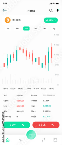 P2P Crypto Exchange and Trade and Cryptocurrency Trading Mobile App UI Kit Template