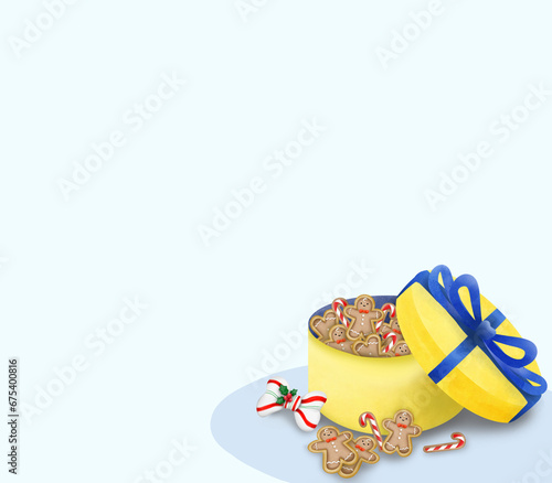 Christmas cookies gift box