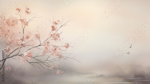 the softness and subtlety of a silky background in muted  pastel shades  invoking a sense of tranquility and serenity  like a calming watercolor painting.