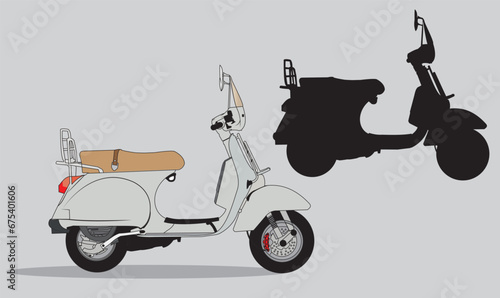 08,11,2023 Motorcycle Icons set. Vector Illustration.