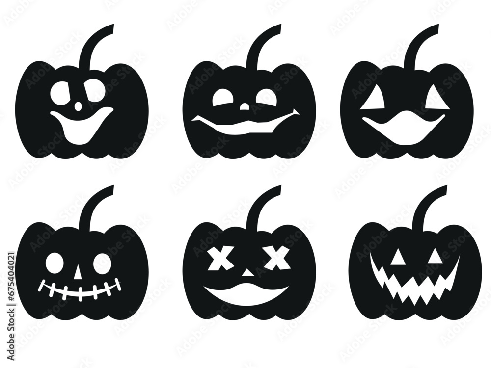 Halloween pumpkin icon. Vector. Flat design. Halloween pumpkin icon. Vector. Flat design.