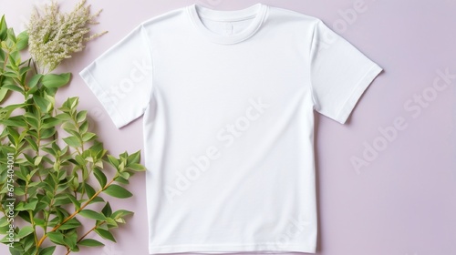 new design painted shirt in hanger isolated on colored background generated by AI tool 