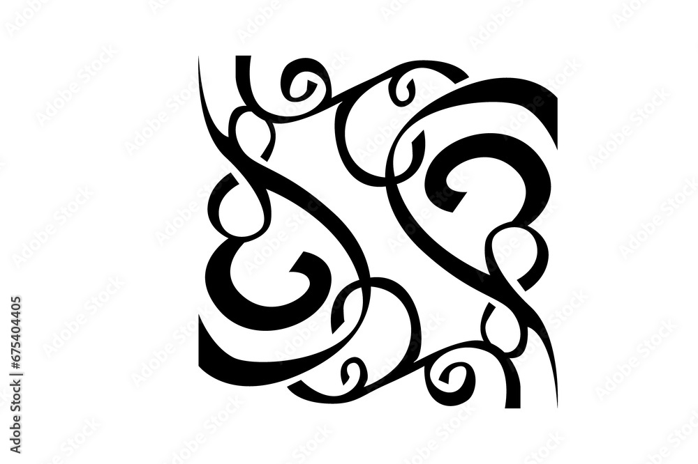 Swirl Ornament Border With Transparent Background Swirl Ornament Border With Transparent Background