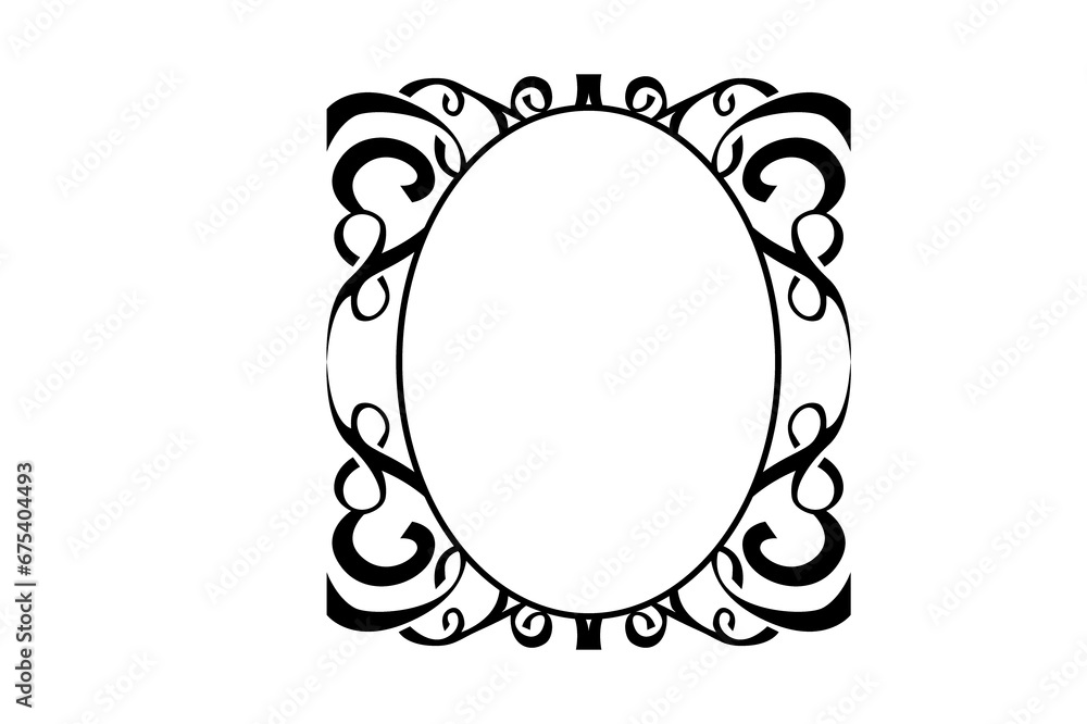 Swirl Ornament Border With Transparent Background Swirl Ornament Border With Transparent Background
