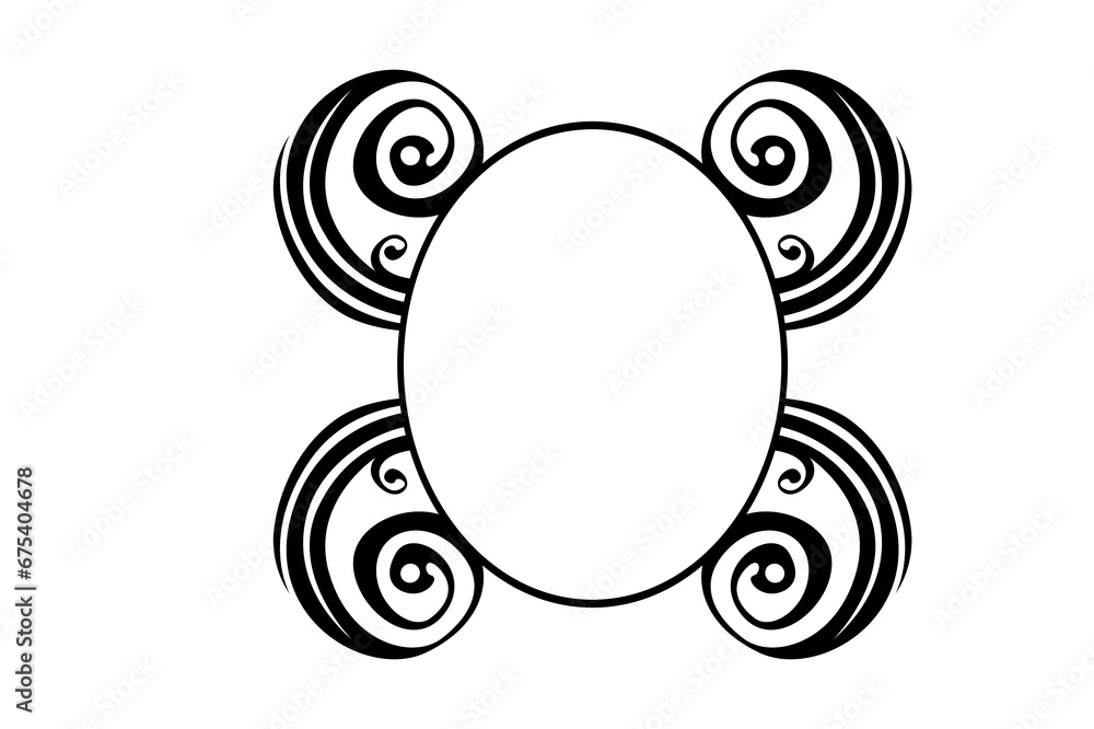 Swirl Ornament Border With Transparent Background Swirl Ornament Border With Transparent Background