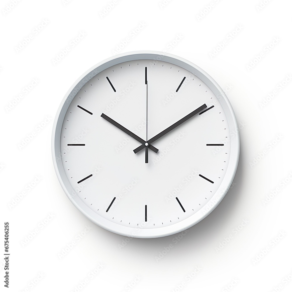 Wall clock isolated on a white background Wall clock isolated on a white background