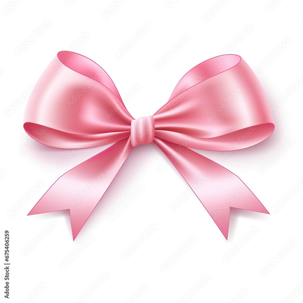 ribbon bow and curl isolated on white background ribbon bow and curl isolated on white background