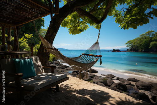 Tropical Tranquility: A Beach Scene  © Wemerson