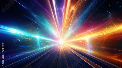 Abstract Light Tunnel Infinity