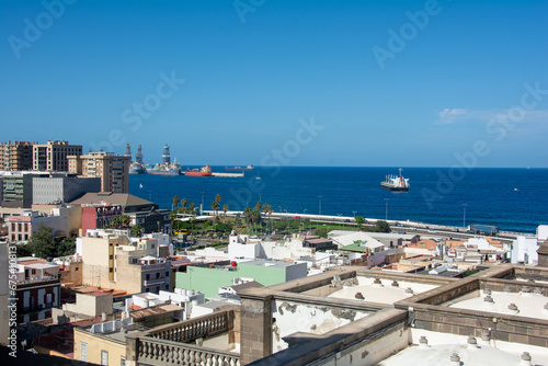 Town and harbor in Las Palmas on Gran Canaria, Spain © Claudia Evans 
