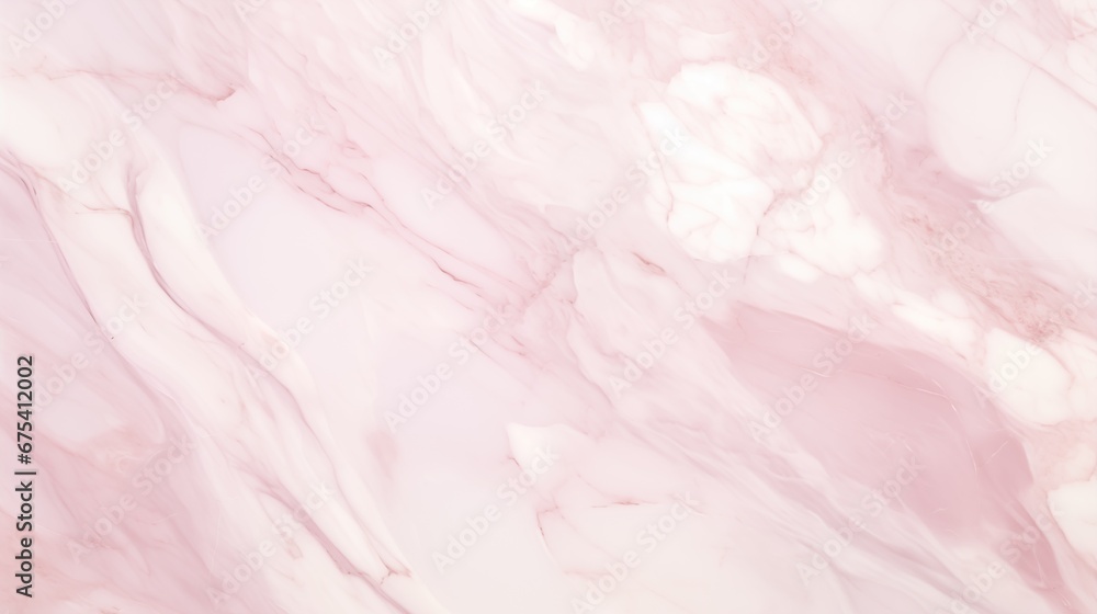 Minimal light pink and white marble texture with natural pattern for background, generative ai