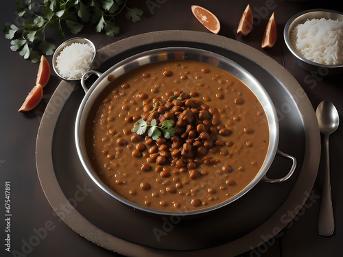 Capture the rich and velvety textures of Dal Makhani Generative AI