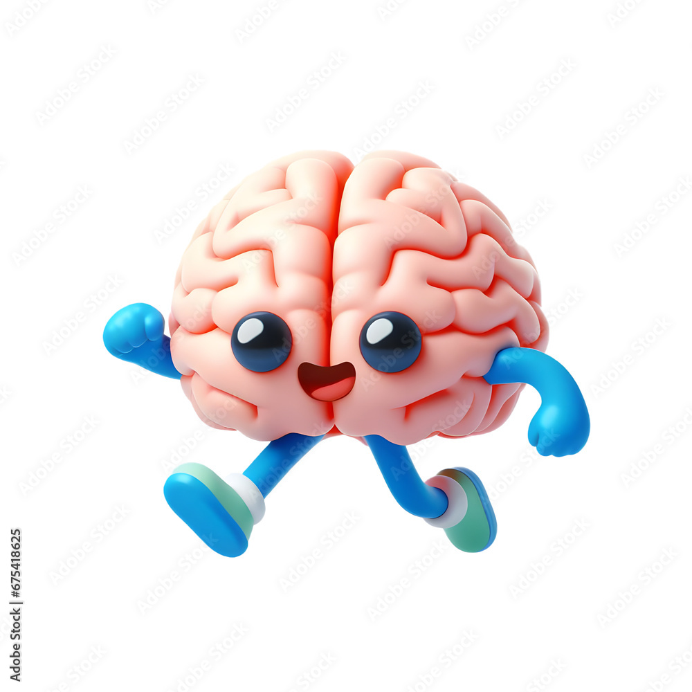Fototapeta premium Brain Neurology Neuroscience character