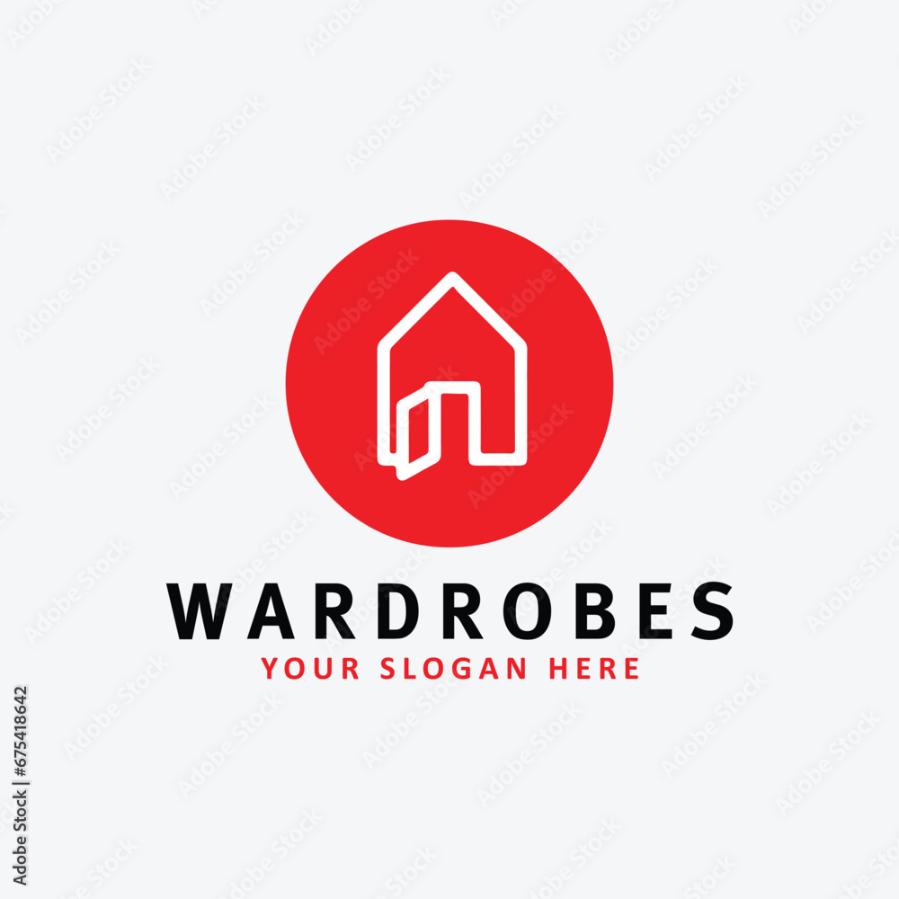 wardrobes clothes logo design vector wardrobes clothes logo design vector
