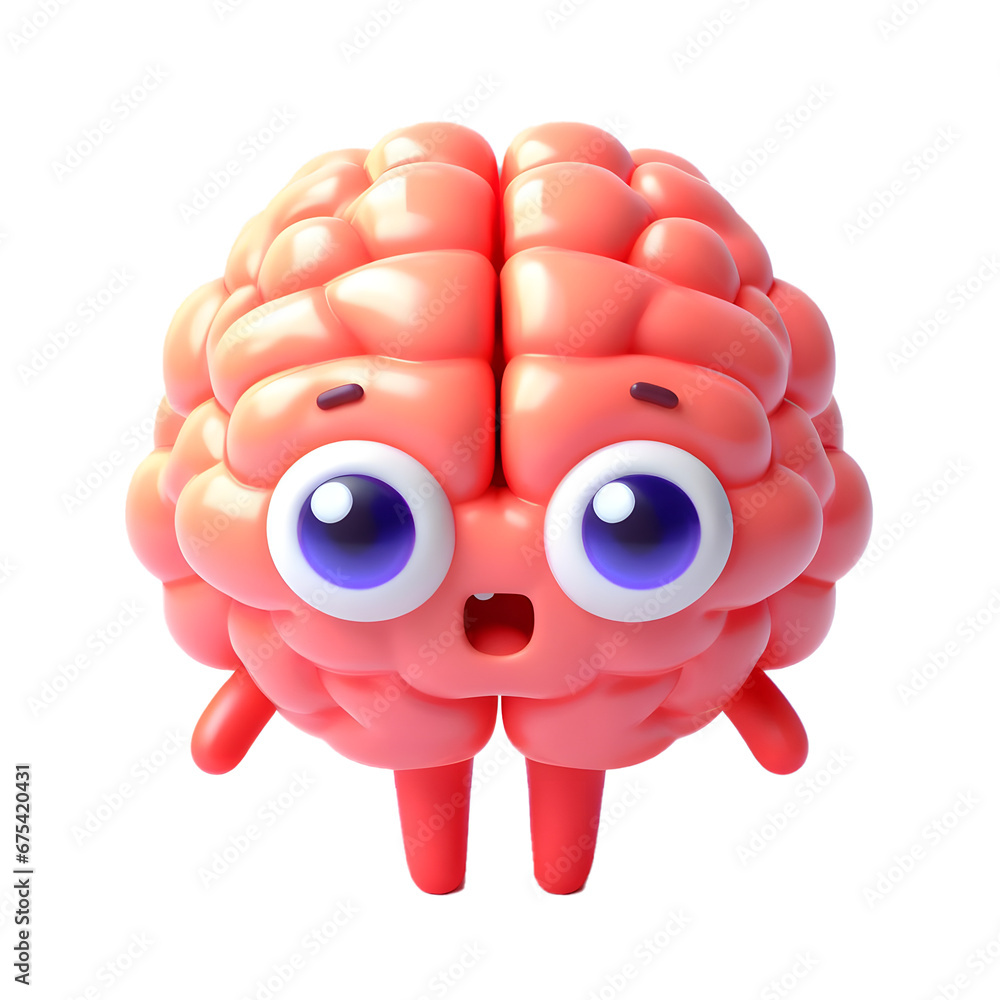 Fototapeta premium Brain Neurology Neuroscience character