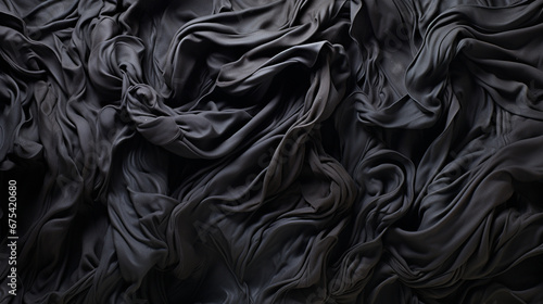 black satin background HD 8K wallpaper Stock Photographic Image