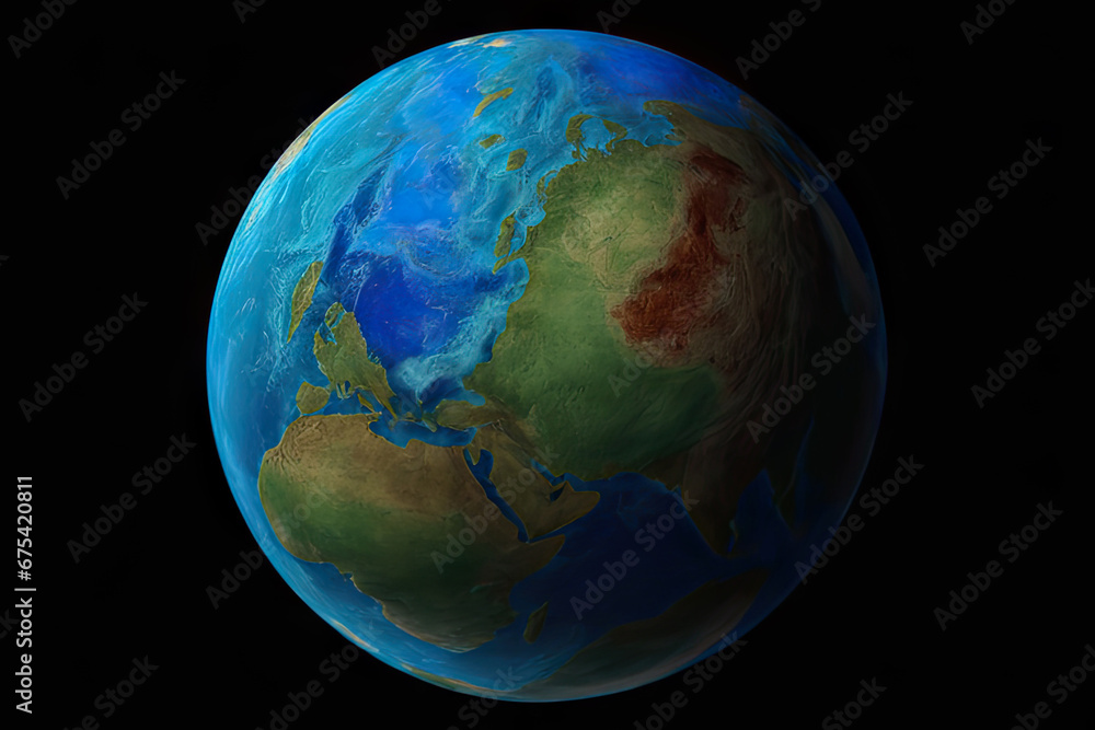 Earth 3D view Earth 3D view