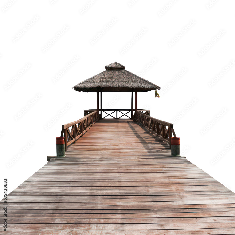 wooden pier isolated on transparent background, png file wooden pier isolated on transparent background, png file