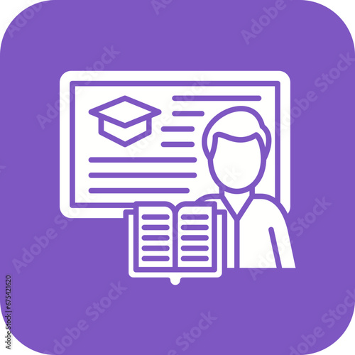 Lecturer Line Icon