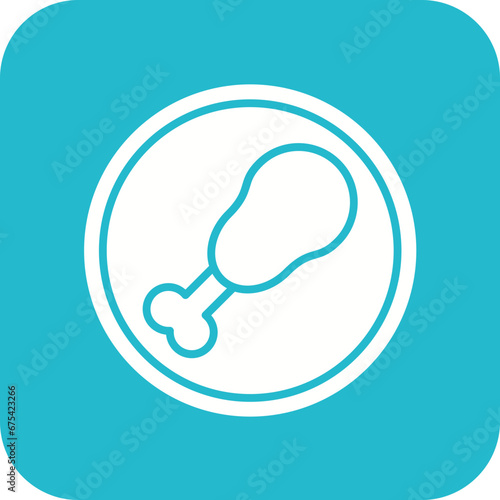 Paleo Diet Line Icon