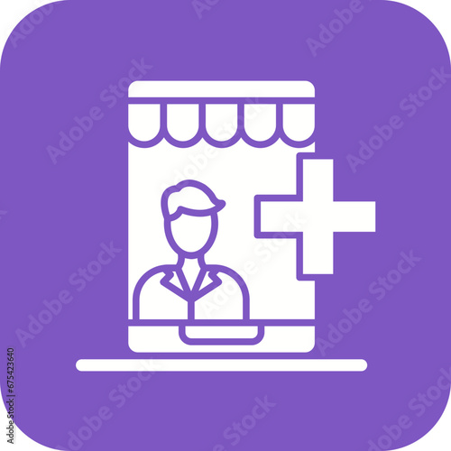 Medical Ecommerce Provider Line Icon