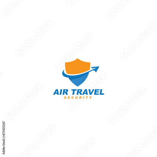 Air travel security logo design